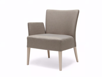 NOBLESSE 212 - Upholstered fabric armchair with armrests by Origins 1971 - view 2